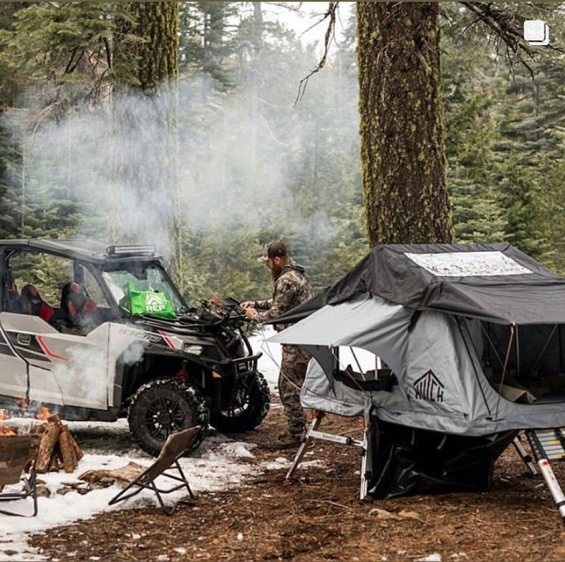 Kawasaki Mule / Teryx Hitch Tent Carrier by Hutch Tents