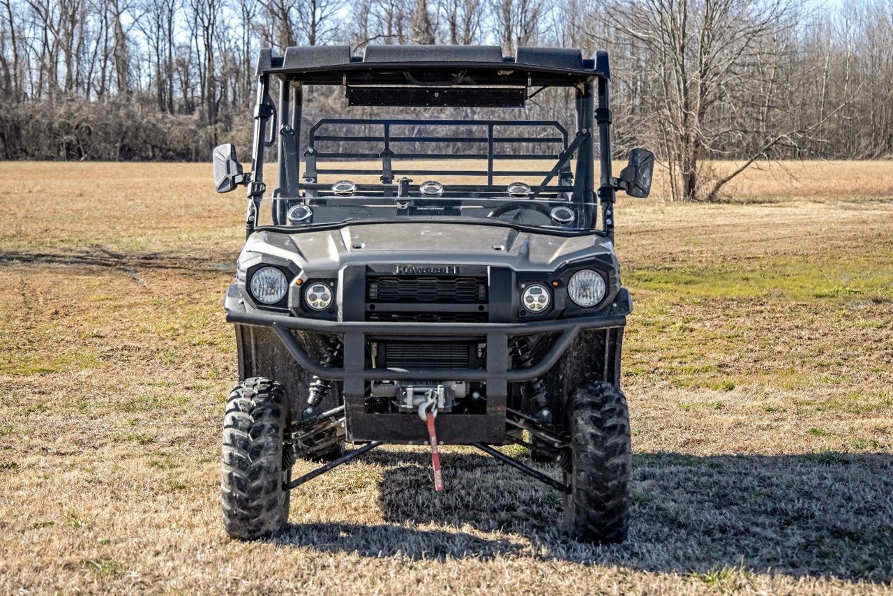Kawasaki Mule Pro Scratch Resistant Vented Full Windshield by