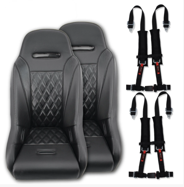 Kawasaki KRX Apex Suspension Seats (Harness Bundle) by Aces Racing