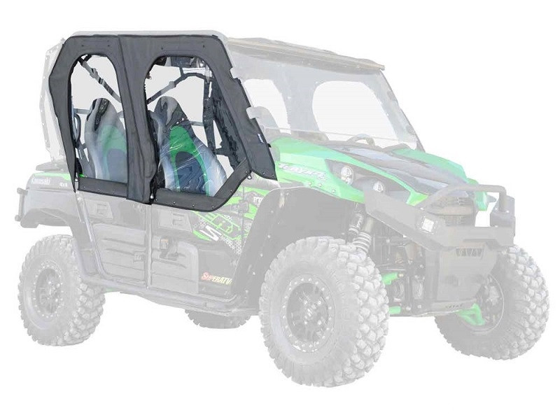 Kawasaki Teryx Primal Soft Cab Enclosure Upper Doors by SuperATV - SE-K ...