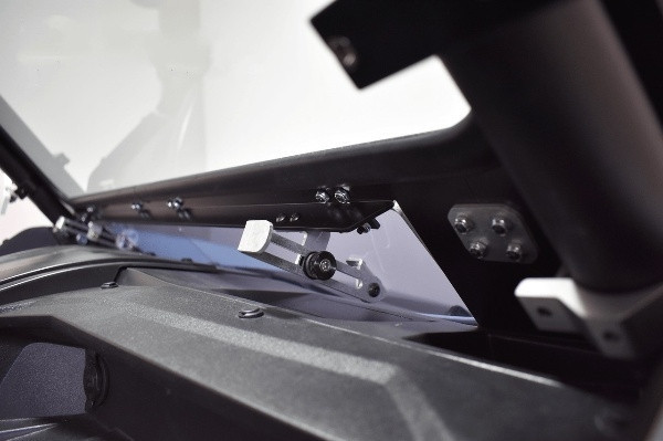 Kawasaki Teryx KRX 1000 Black Vented Full Glass Windshield with