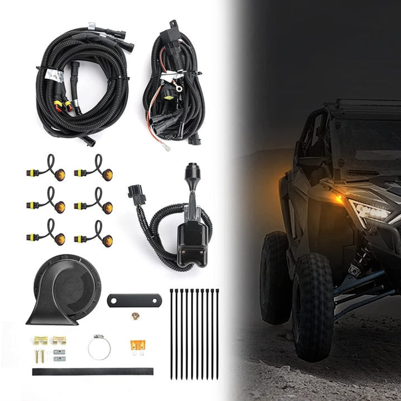 【argue×U-DOT】ASYMMETRICAL MULE 24㎝ Framed 1/2 Upper Door Kit – Kawasaki Mule Pro FX/FXT by