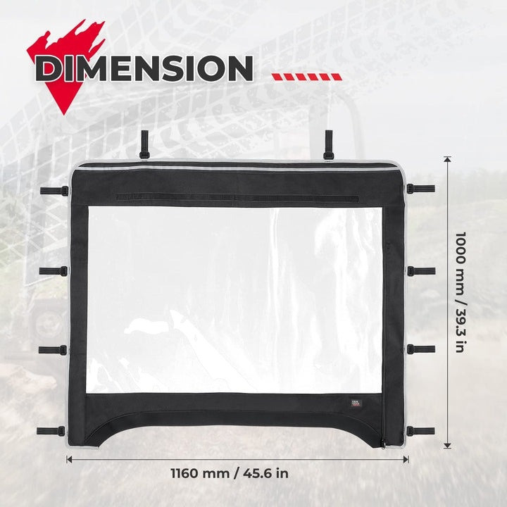 Enhance Your Ride with Kemimoto's Kawasaki Mule Fabric Front
