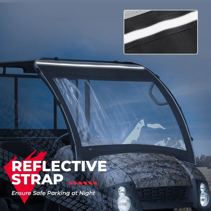 Enhance Your Ride with Kemimoto's Kawasaki Mule Fabric Front