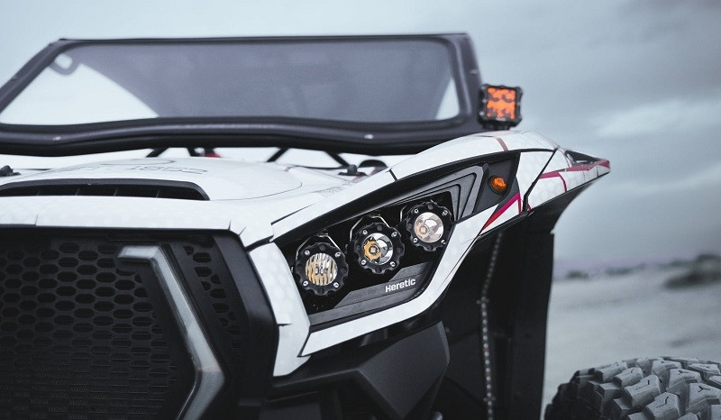 Unleash the Night: Kawasaki KRX 1000 LED Headlights by Heretic