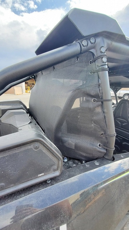 Enhance Off-Road Adventures: Kawasaki Teryx KRX Rear Window - Black