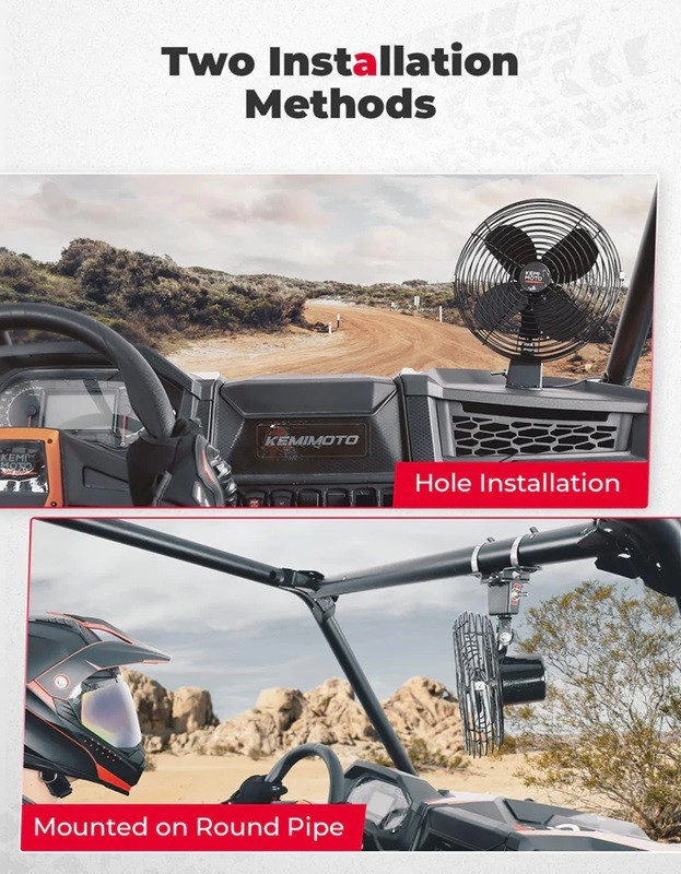Keep Your Kawasaki UTV Cool with Kemimoto's 8'' Cooling Fan