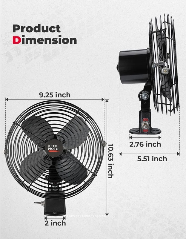 Keep Your Kawasaki UTV Cool with Kemimoto's 8'' Cooling Fan