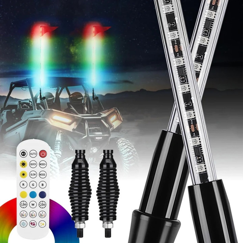 Enhance Your UTV Experience: Kemimoto 5ft Whip Lights for Kawasaki
