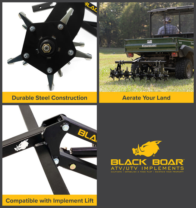 Aerator Implement by Black Boar ATV - 66008-BBA