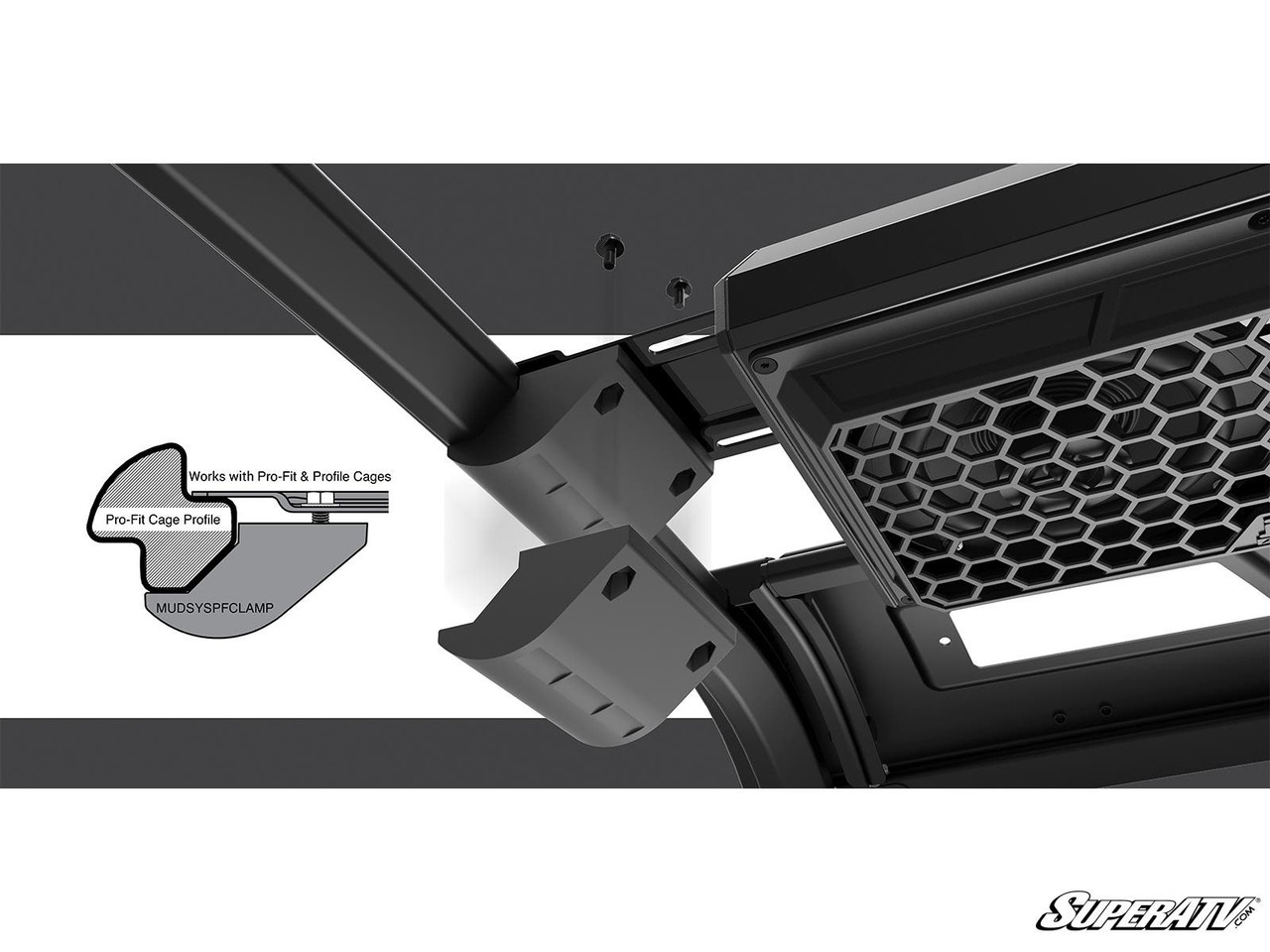 Kawasaki Teryx KRX 4-Speaker UTV Sound System by SuperATV MUDSYS31