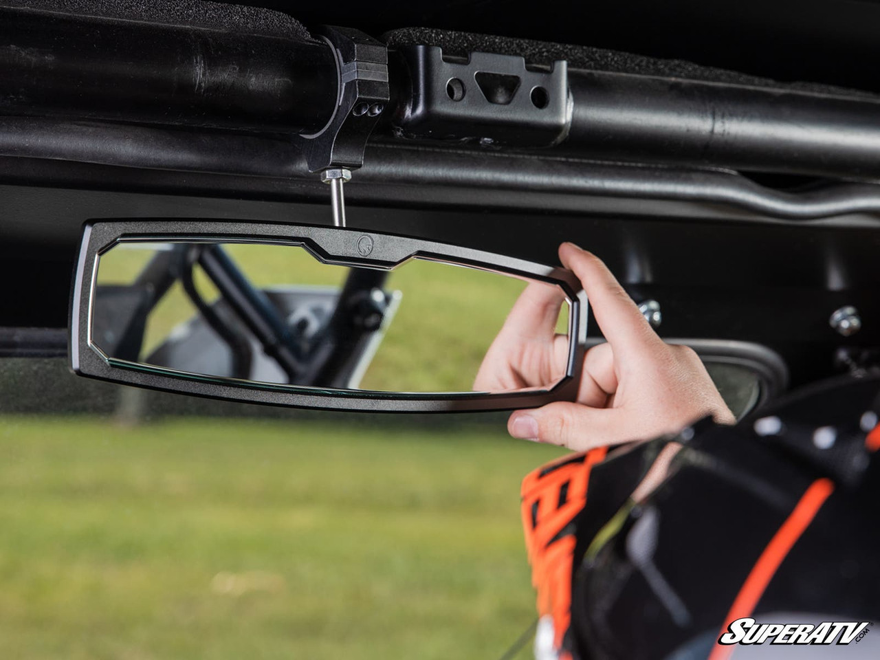 Kawasaki Mule Pro Aluminum Rear-View Mirror by SuperATV RVM-021-22