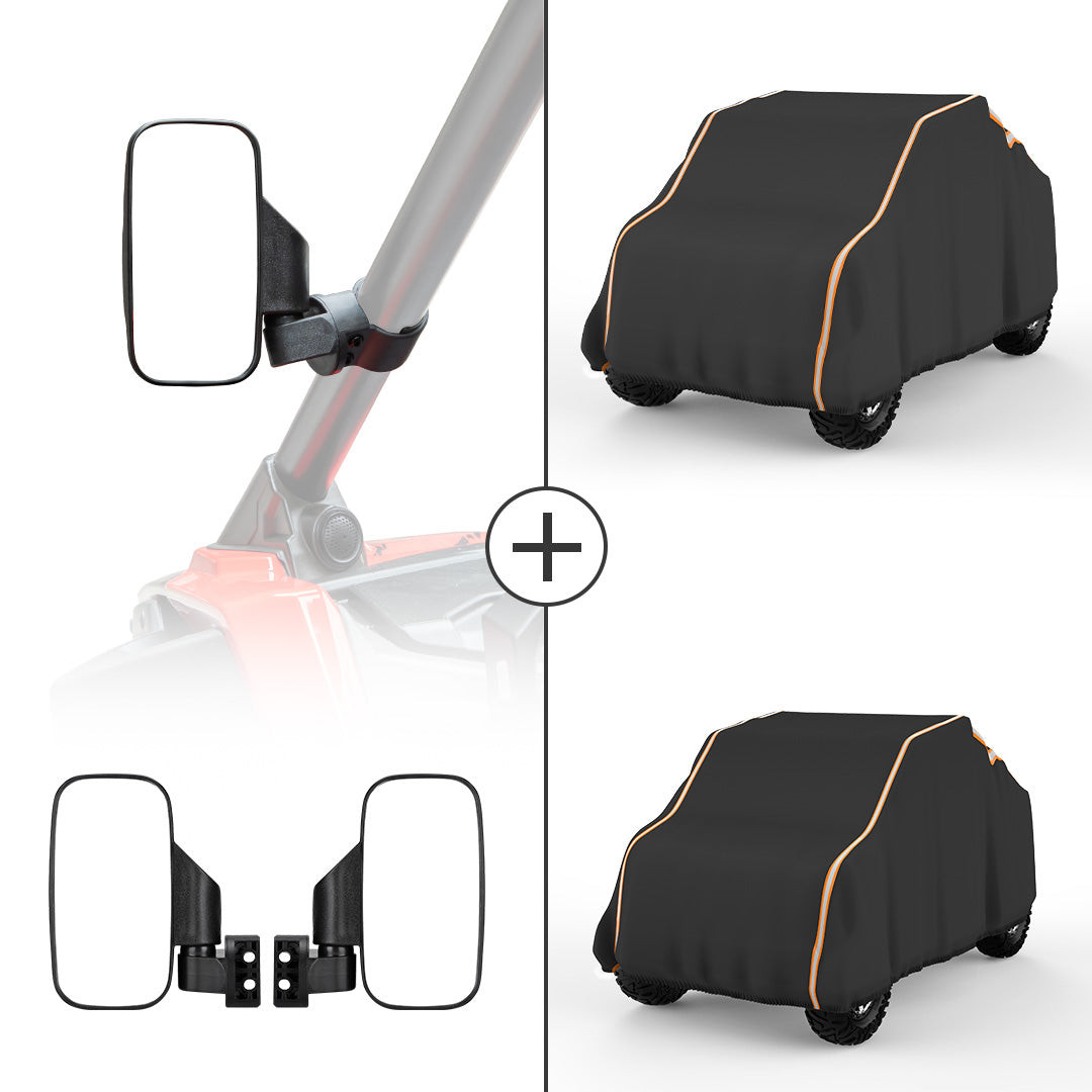Kawasaki Teryx Side View Mirror & Storage Cover by Kemimoto