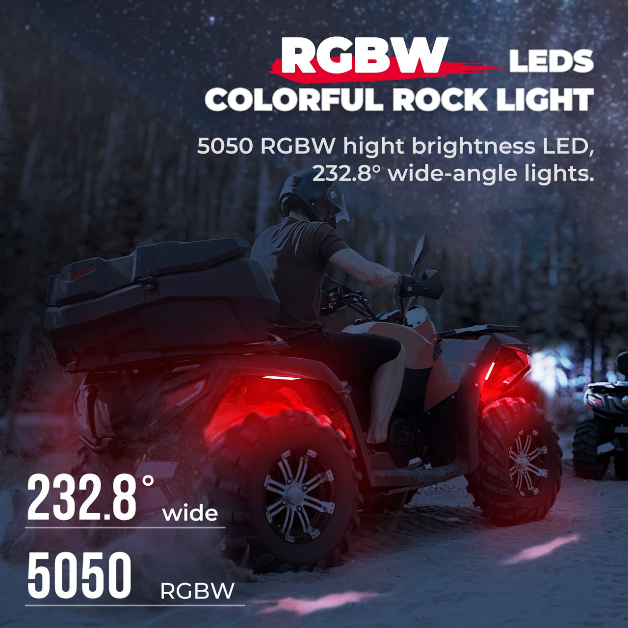Kawasaki Mule / Teryx Rock Light Kit & Spiral Whip Lights by