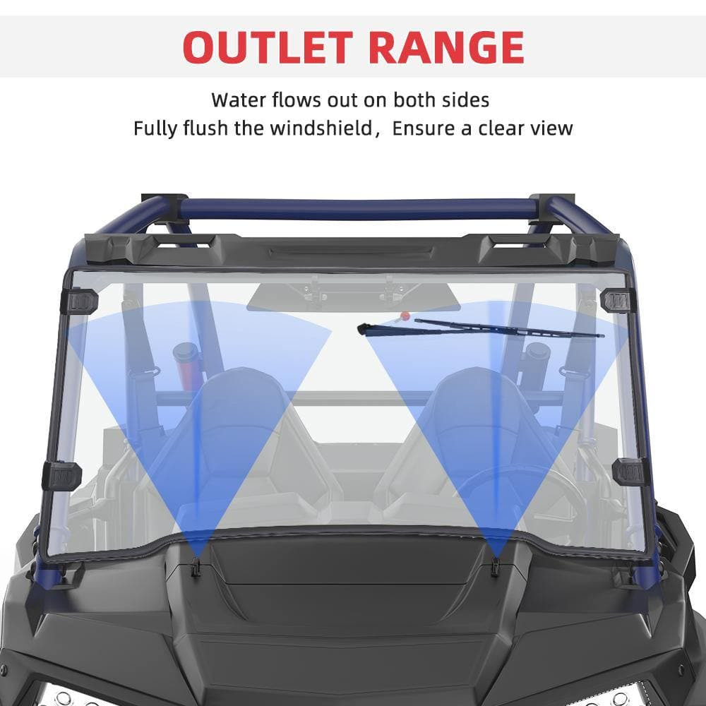 ヒマワリ Kawasaki Teryx/KRX/Mule Universal UTV Hand Operated Wiper Kit for