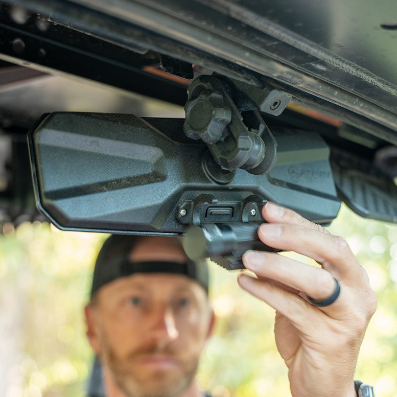 Kawasaki Mule Pro-MX Clearview Rearview Mirror w/ Led Dome Light