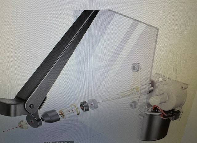 Kawasaki Mule / Teryx 12 Volt Universal Electric Wiper with Washer