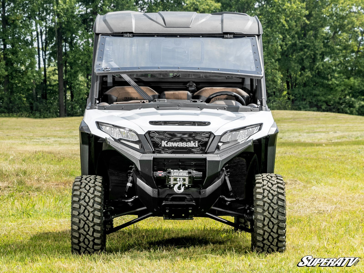 Kawasaki Ridge MaxDrive Power Flip Windshield by SuperATV PFWS-K