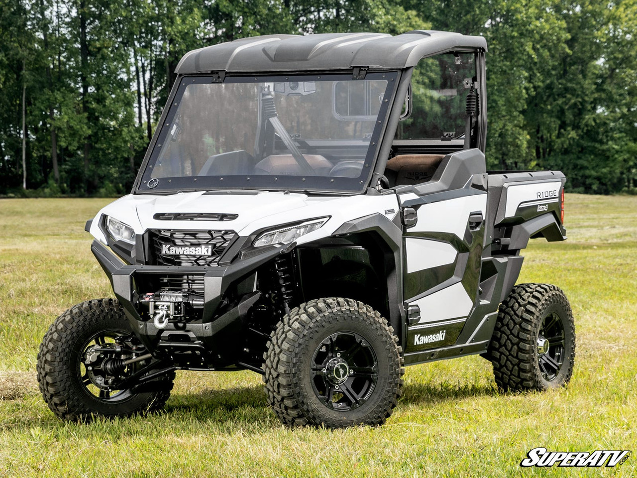 Kawasaki Ridge MaxDrive Power Flip Windshield by SuperATV PFWS-K
