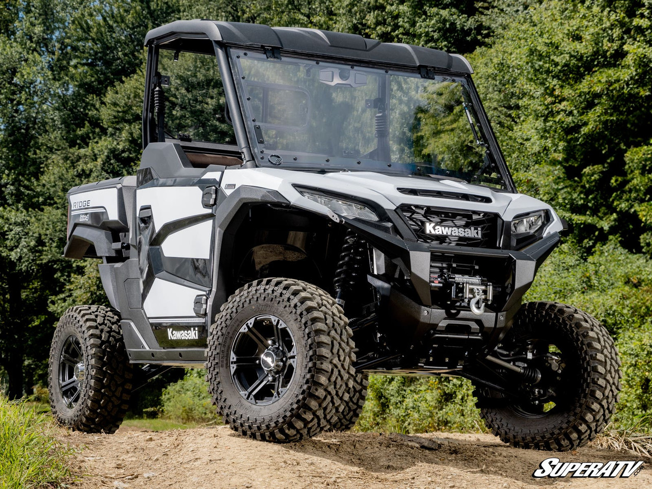 Kawasaki Ridge Scratch-Resistant Flip Windshield by SuperATV FWS-K