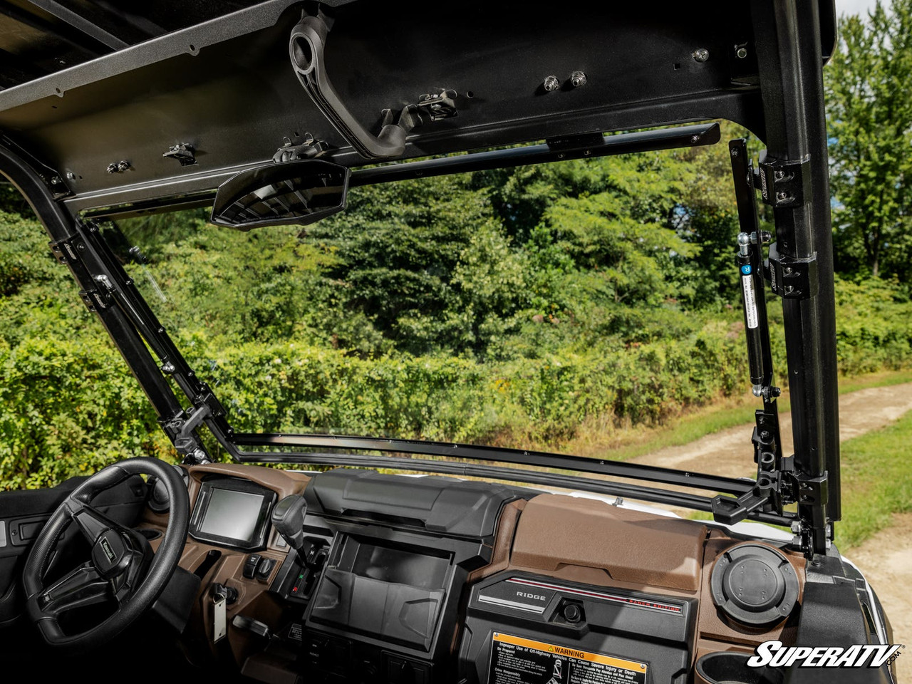 Kawasaki Ridge Scratch-Resistant Flip Windshield by SuperATV FWS-K
