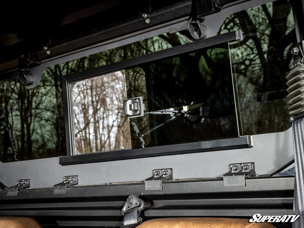 Kawasaki Ridge Glass Sliding Rear Windshield by SuperATV - RGWS-K