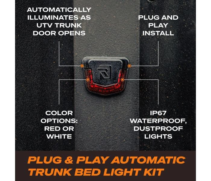 Kawasaki Mule / KRX / Teryx Automatic Trunk Bed Lights by Ravek