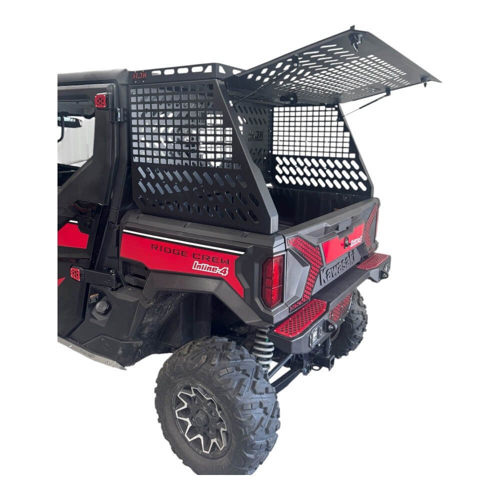Kawasaki Ridge Bed Rack w/ Enclosure by AJK Offroad - 200591-X-EKO