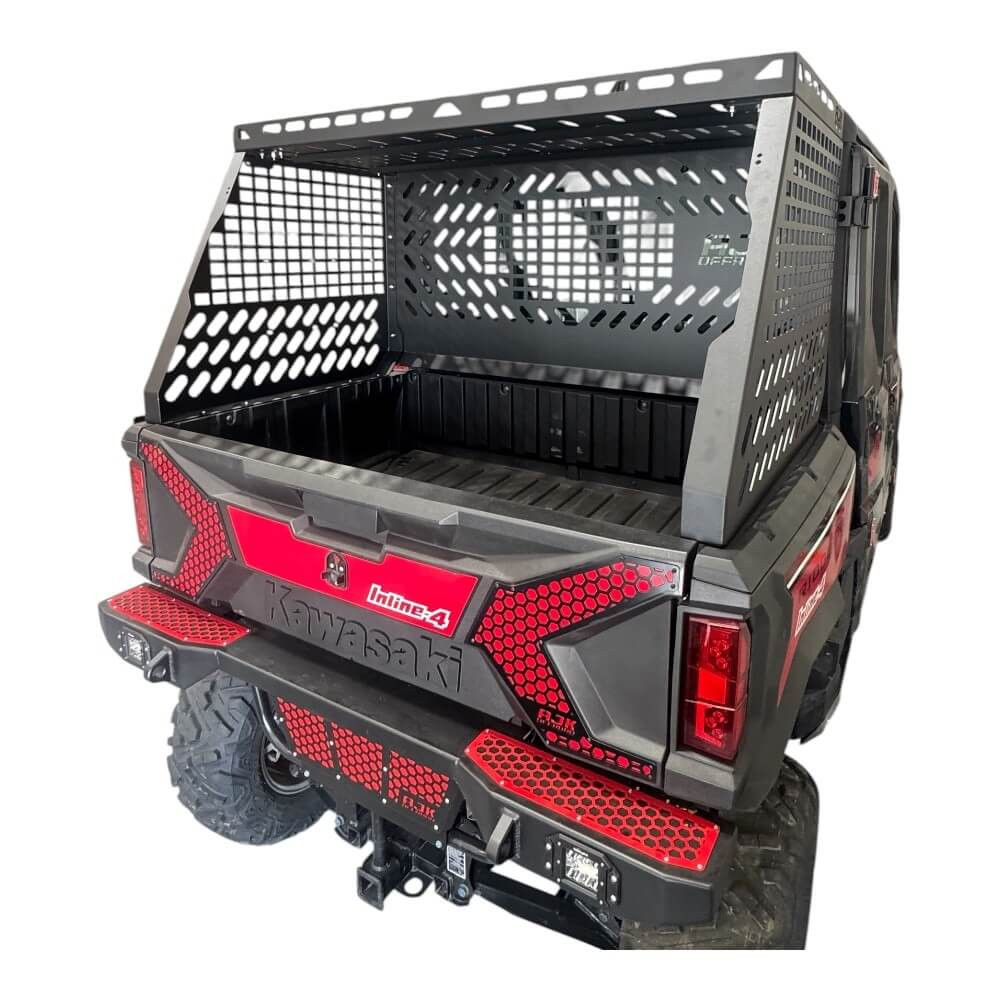 Kawasaki Ridge Bed Rack w/ Enclosure by AJK Offroad - 200591-X-EKO