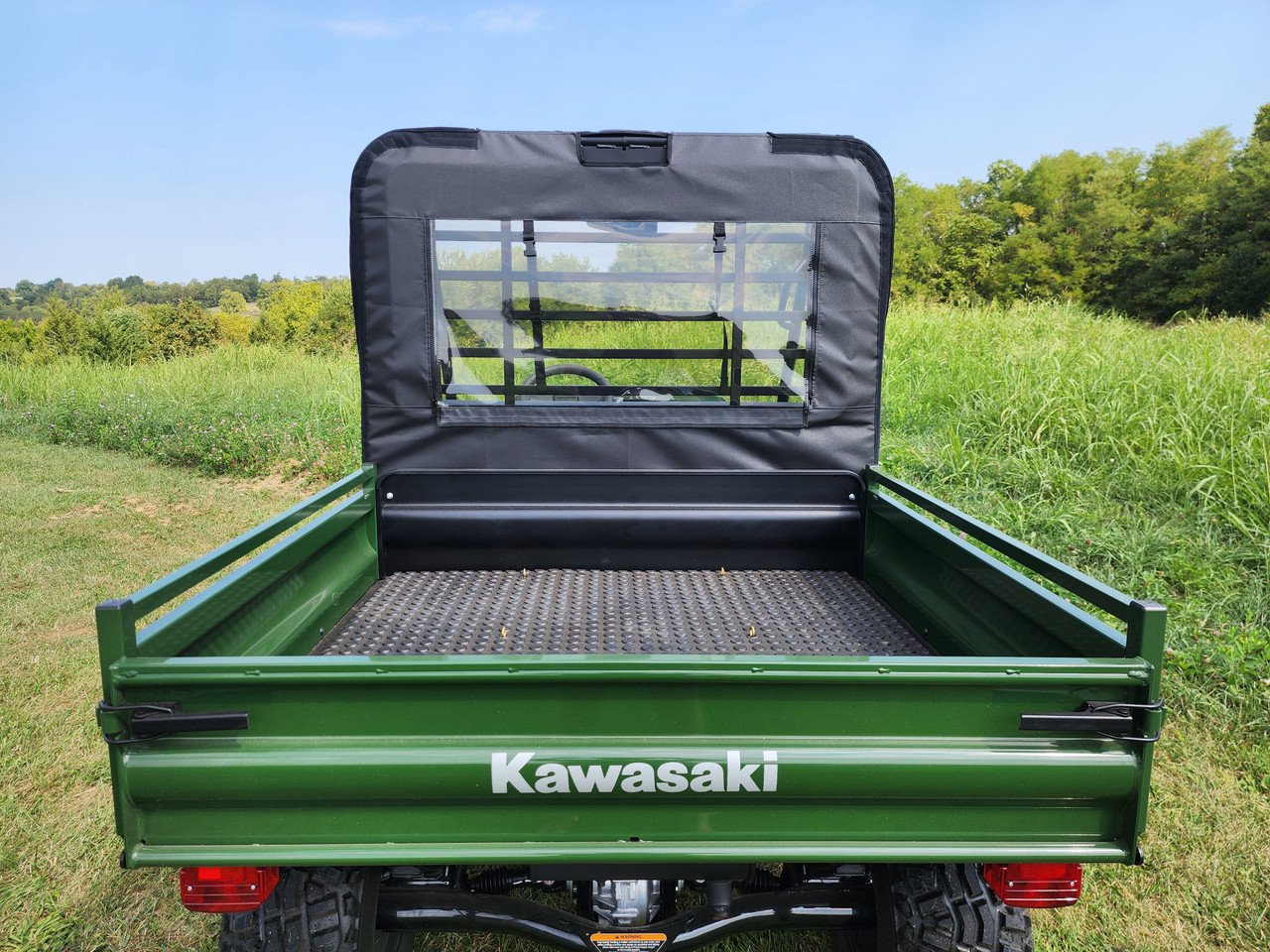 Kawasaki Mule 4000/4010 Soft Rear Windshield with Mesh/Vinyl