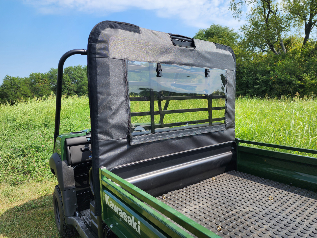 Kawasaki Mule 4000/4010 Soft Rear Windshield with Mesh/Vinyl
