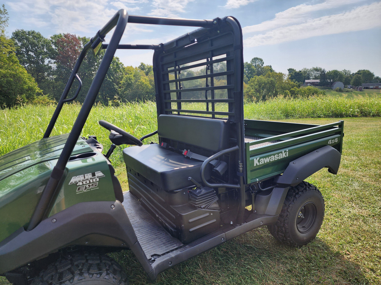 Kawasaki Mule 4000/4010 Soft Rear Windshield with Mesh/Vinyl