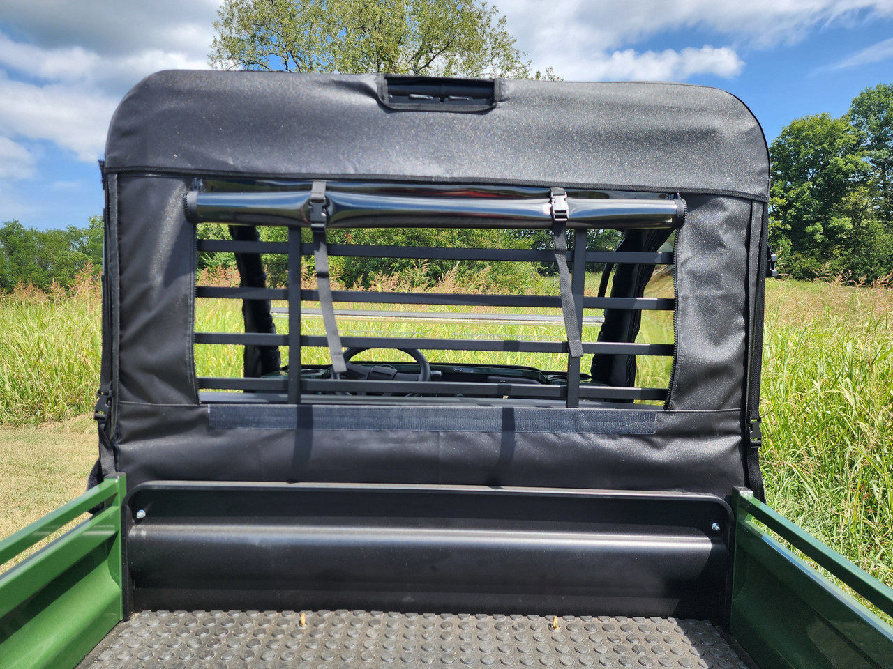 Kawasaki Mule 4000/4010 Soft Rear Windshield with Mesh/Vinyl