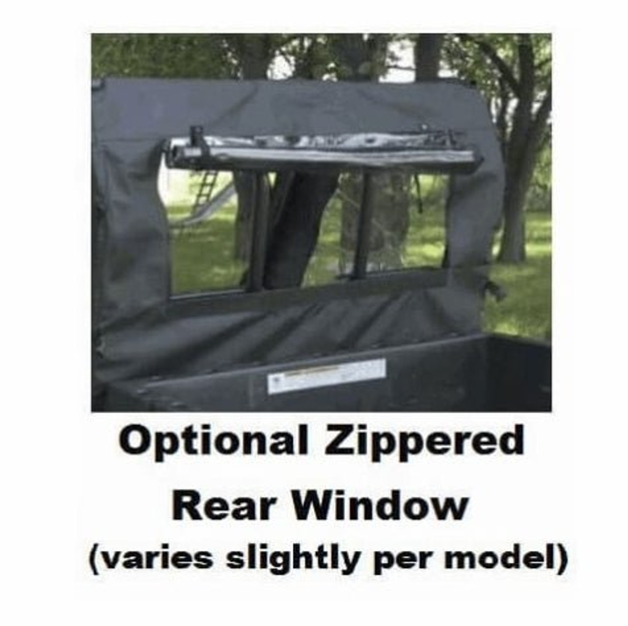 Maika Kawasaki Mule 4000/4010 Trans Soft Rear Windshield with Mesh
