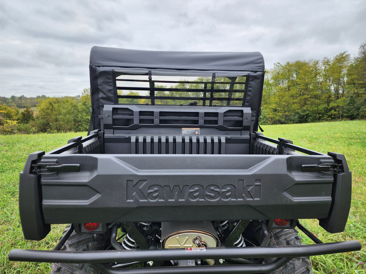 Kawasaki Pro FXR Soft Rear Windshield with Mesh/Vinyl Window by 3