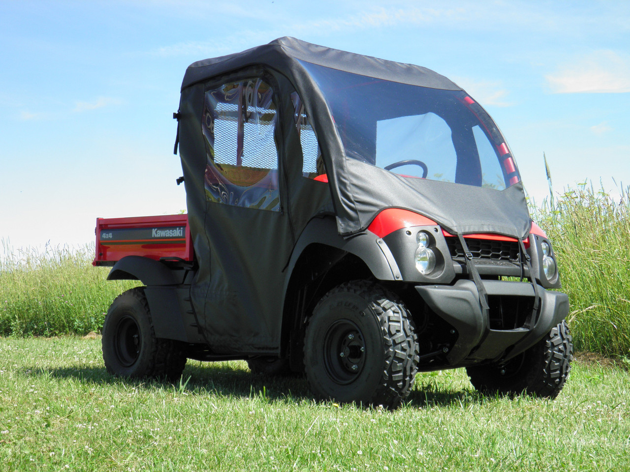 Kawasaki Mule SX Full Cab Enclosure with Vinyl Windshield by 3