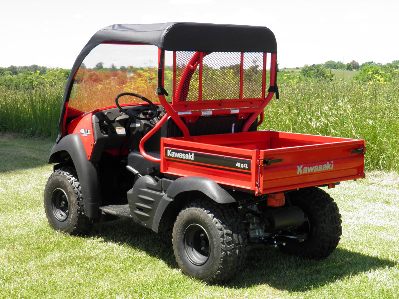 Kawasaki Mule 600/610 Vinyl Windshield/Roof Combo by 3 Star
