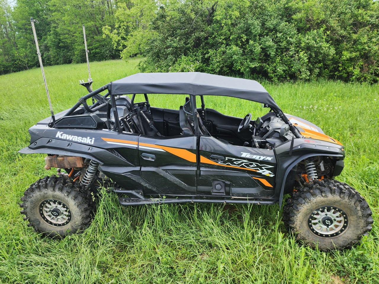Kawasaki Teryx KRX Crew Canvas Roof for Hard Windshield by 3 Star