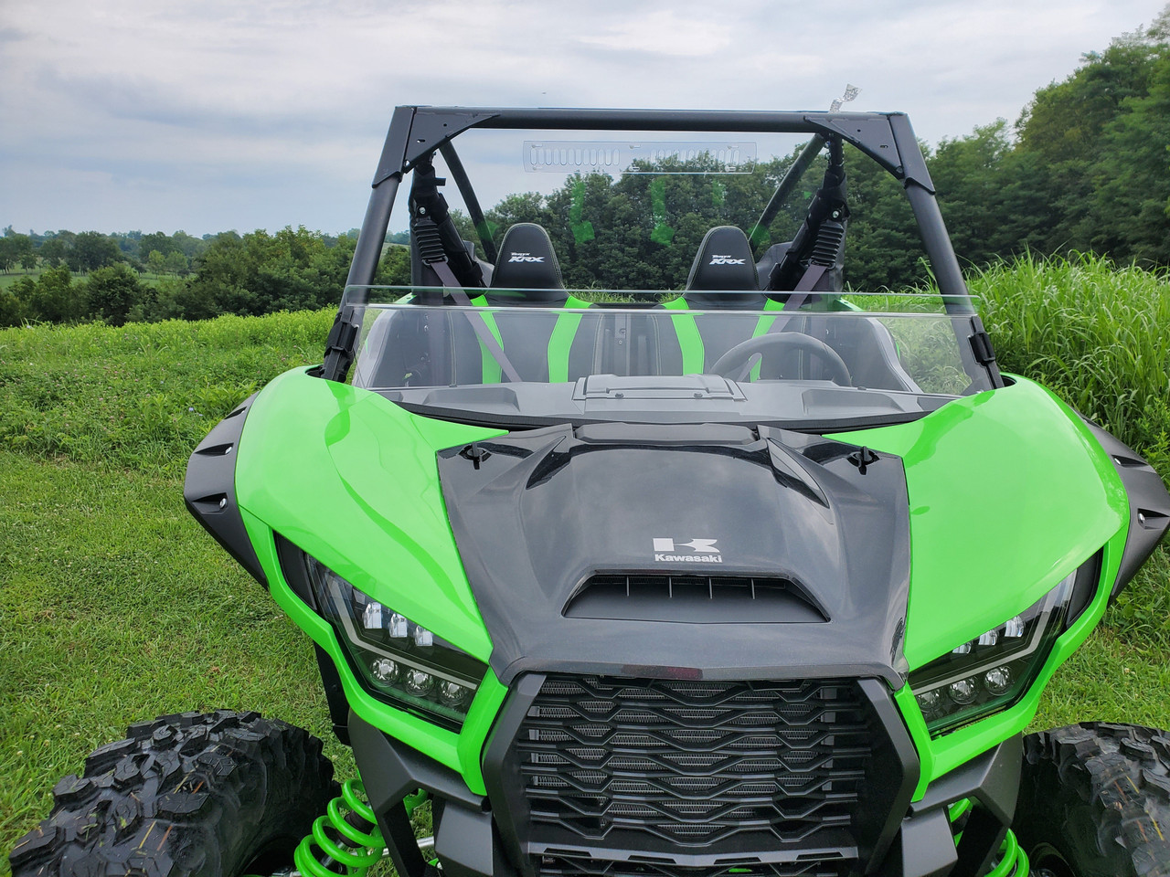 Kawasaki Teryx KRX Crew Scratch-Resistant Half Windshield by 3