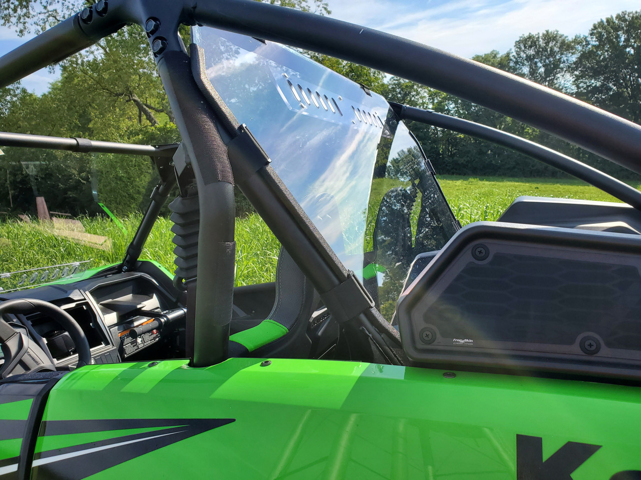 Kawasaki Teryx KRX - 1 Pc Lexan Back Panel w/Vent Option by 3 Star