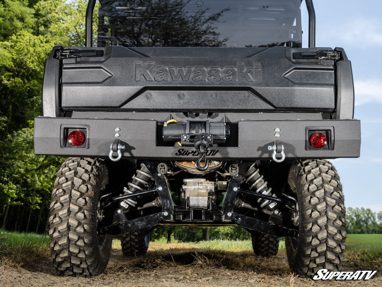 Kawasaki Mule Pro Winch Ready Rear Bumper by SuperATV - RBG-K