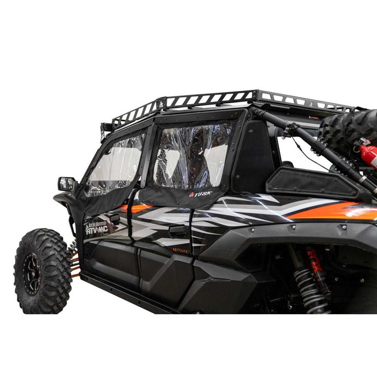 Kawasaki Teryx KRX4 Zipperless Upper Door Kit by Tusk - 2005020018-EKO