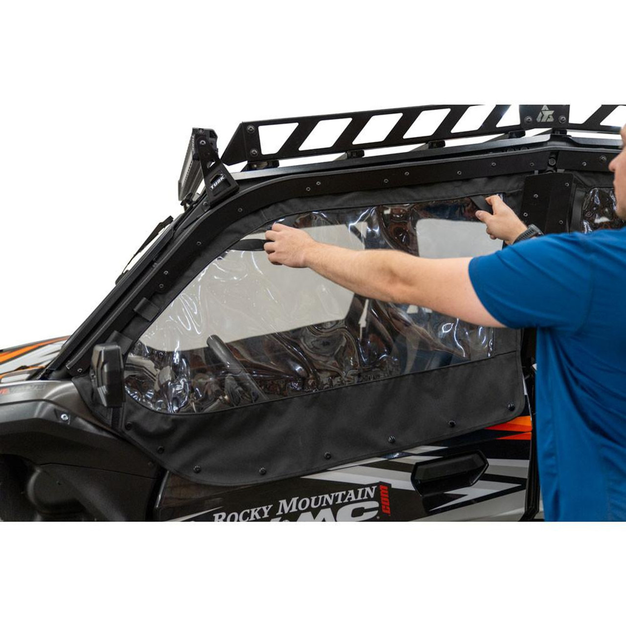 Kawasaki Teryx KRX4 Zipperless Upper Door Kit by Tusk - 2005020018-EKO