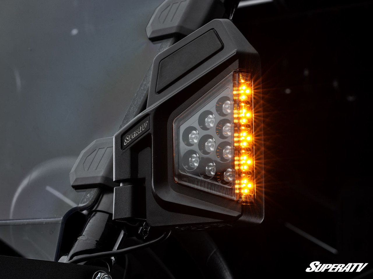 Kawasaki Dual Section LED Side-View Mirrors by SuperATV - SVM-KAW-EKO