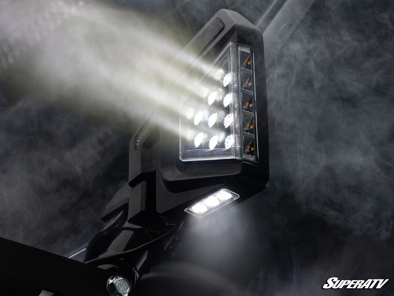 Kawasaki Dual Section LED Side-View Mirrors by SuperATV - SVM-KAW-EKO