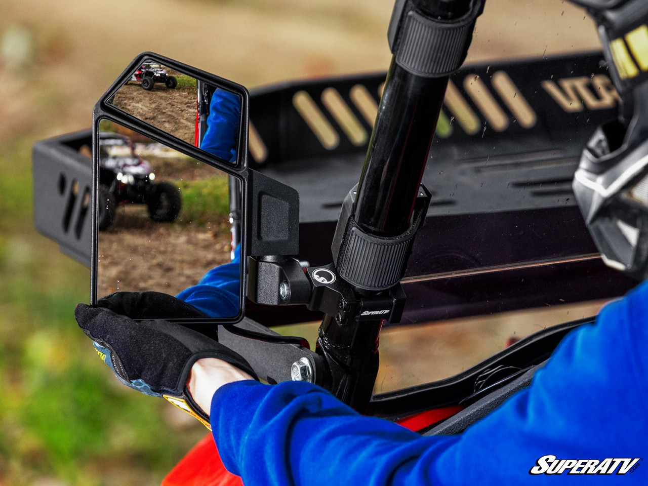 Kawasaki Dual Section LED Side-View Mirrors by SuperATV - SVM-KAW-EKO