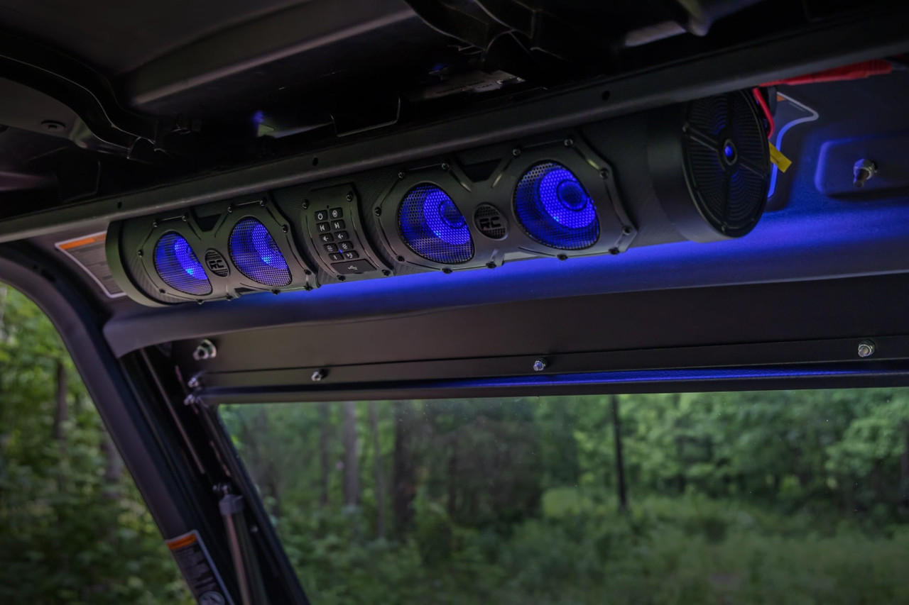 バウンサー、out Kawasaki Offroad RESON8 IP66 Waterproof Bluetooth LED Soundbar (8