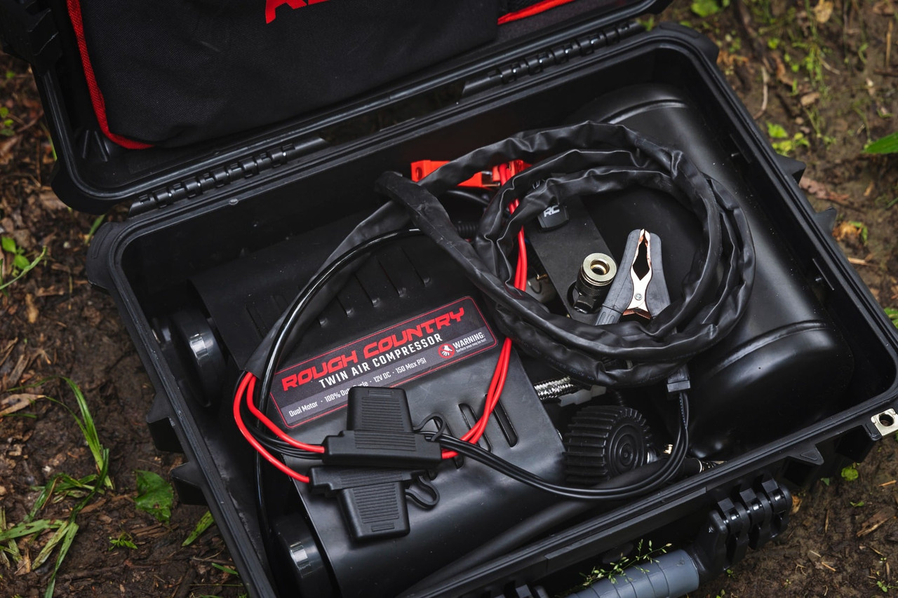 Kawasaki Offroad Portable Twin Motor Air Compressor w/Carry Case