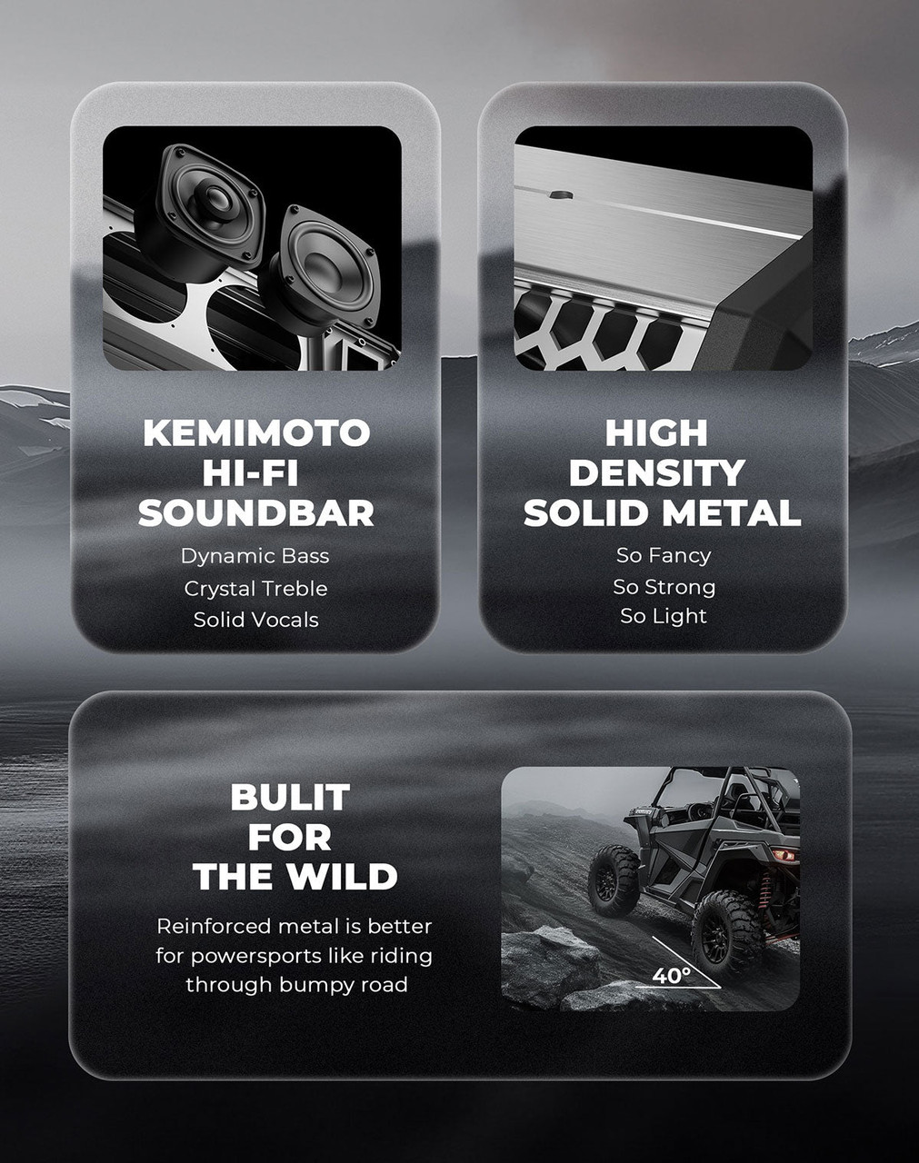 Kawasaki Mule/Teryx Midnight S80 Gen1.5 32