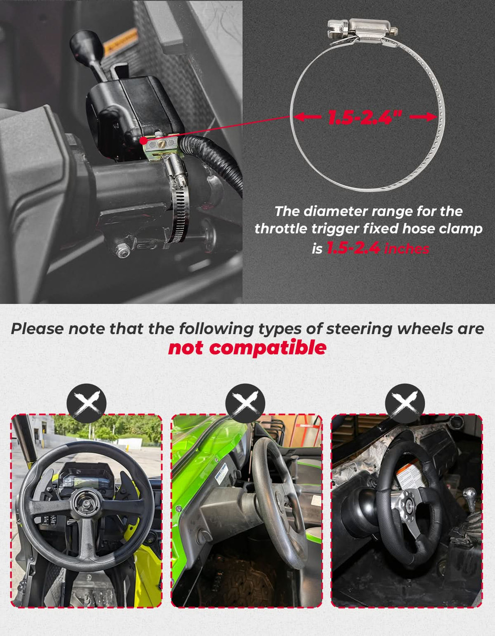 夜空と信号機 Kawasaki Mule/Teryx Universal Turn Signal Levers with 110D Horn